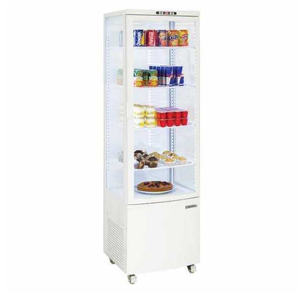 CASSELIN - Vitrine réfrigérée positive blanche 235L - CVR235LB