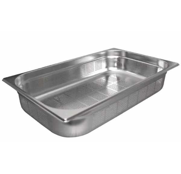 HENDI - Bac Gastronorme Inox Perforé GN 1/1 - Prof. 65 mm (9 L) - K840