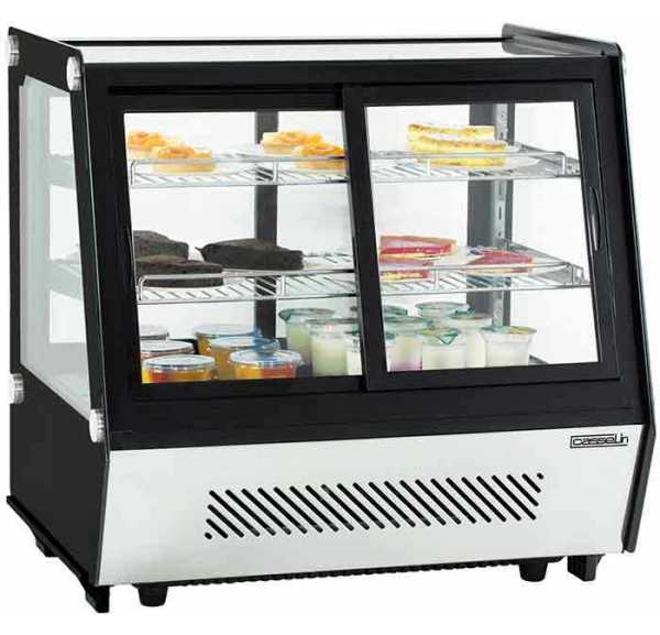CASSELIN - Vitrine réfrigérée à poser double portes 125 litres - CVR125L