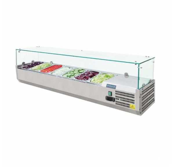 Saladette Réfrigérée à Poser Vitrée 6 x GN 1/4 - VR4140RW Saladette Réfrigérée à Poser Vitrée 6 x GN 1/4 - VR4140RW