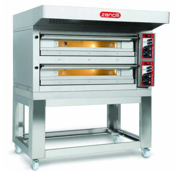ZANOLLI - Four à pizzas électrique 2 chambres x 9 pizzas Ø 33 - CITIZENE9+9/MC