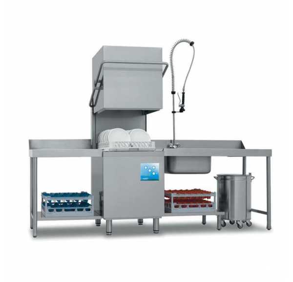 ELETTROBAR - Lave-vaisselle à capot panier 500x500 ouverture de capot 400mm