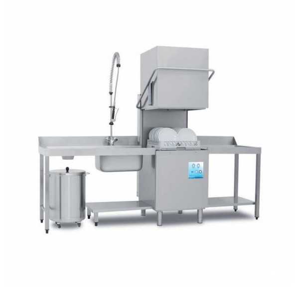 ELETTROBAR - Lave-vaisselle à capot panier 500x500 ouverture de capot 450mm