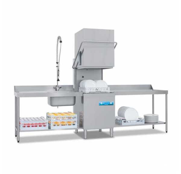 ELETTROBAR - Lave-vaisselle à capot panier 500x500 ouverture de capot 450mm