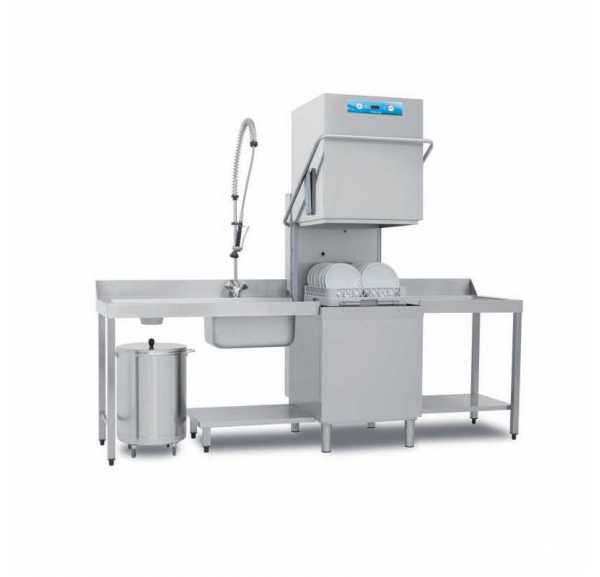 ELETTROBAR - Lave-vaisselle à capot panier 500x500 ouverture de capot 465mm