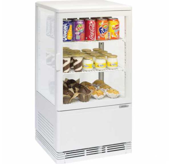CASSELIN - Mini vitrine réfrigérée positive 58L blanche