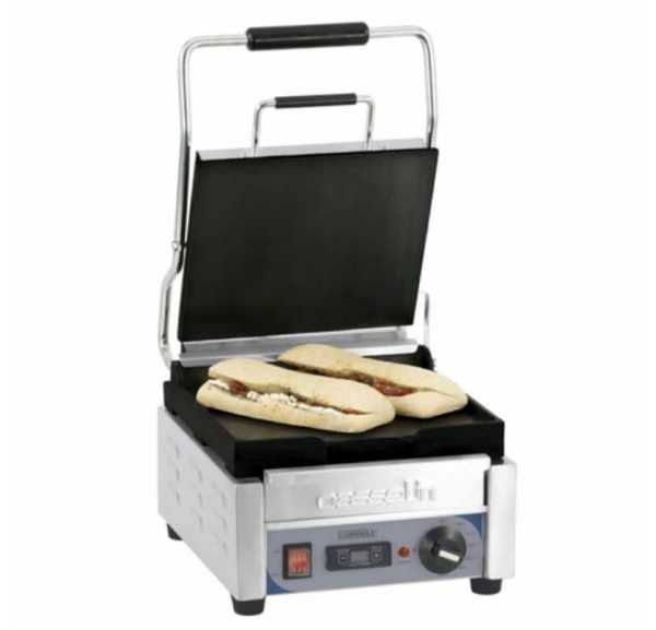 CASSELIN - Grill panini petit premium lisse - lisse avec minuteur - CGPLLPPT