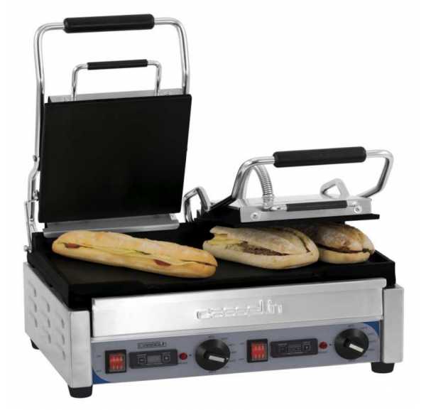 CASSELIN - Grill panini double premium lisse - lisse avec minuteur - CGP2LLPT