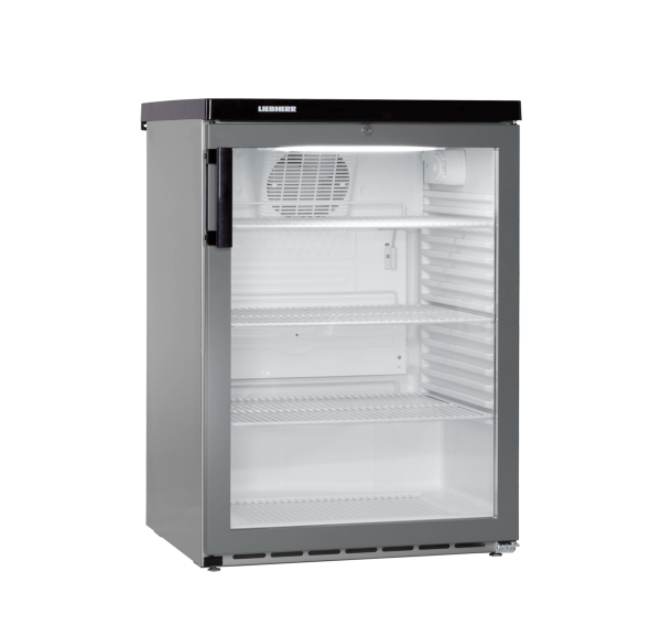 LIEBHERR - Armoire positive ventilée +1/+15°C 1 porte vitrée 543x415 inox 171 litres - FKVESF1803