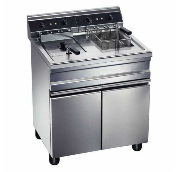 FURNOTEL - Friteuse sur coffre gaz 2x14 litres