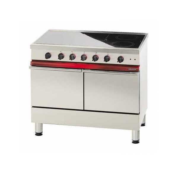 AMBASSADE - Fourneau électrique, 5 foyers radiants 2 fours électriques