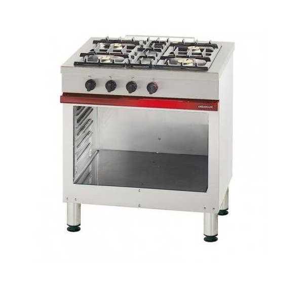 AMBASSADE - Fourneau 4 feux vifs sur baie libre