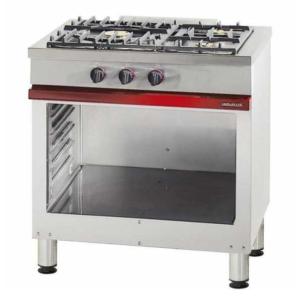 AMBASSADE - Fourneau 3 feux vifs sur baie libre