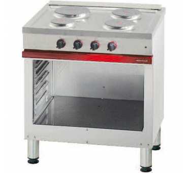 Fourneaux electriques cuisiniere electrique – 4 plaques – four electrique 6  grill - Mbm - Fourneaux Professionnels - référence E4F65P - Stock-Direct CHR