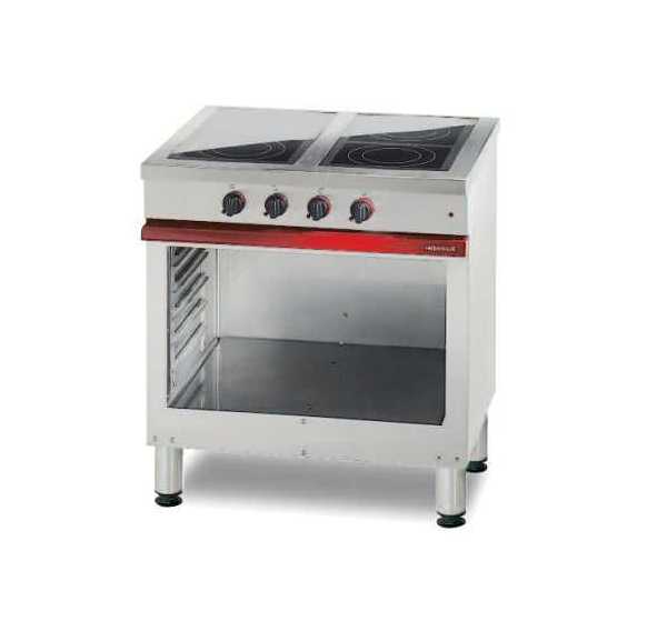 AMBASSADE - Table électrique vitrocéramique 4 foyers radiants sur baie libre