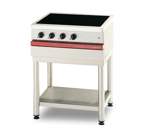 AMBASSADE - Table électrique vitrocéramique 4 foyers radiants sans support