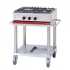 AMBASSADE - Table de cuisson gaz 3 feux mobile sur roulettes