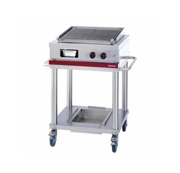 AMBASSADE - Table de cuisson gaz 3 feux mobile sur roulettes