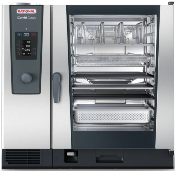 RATIONAL - Four mixte électrique 10 niveaux GN2/1 (150 à 300 repas par jour) - ICOMBI CLASSIC