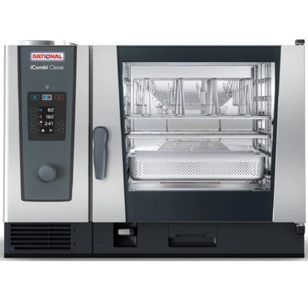 RATIONAL - Four mixte électrique 6 niveaux GN2/1 (60 à 160 repas par jour) - ICOMBI CLASSIC