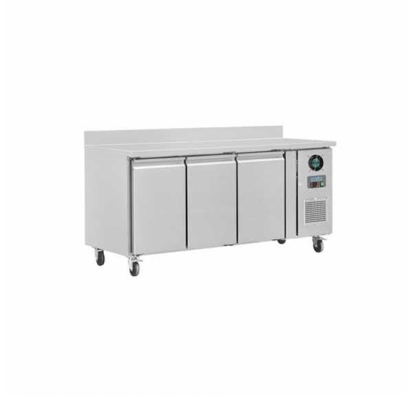 POLAR - Table réfrigérée négative avec dosseret 3 portes prof.700mm 417L