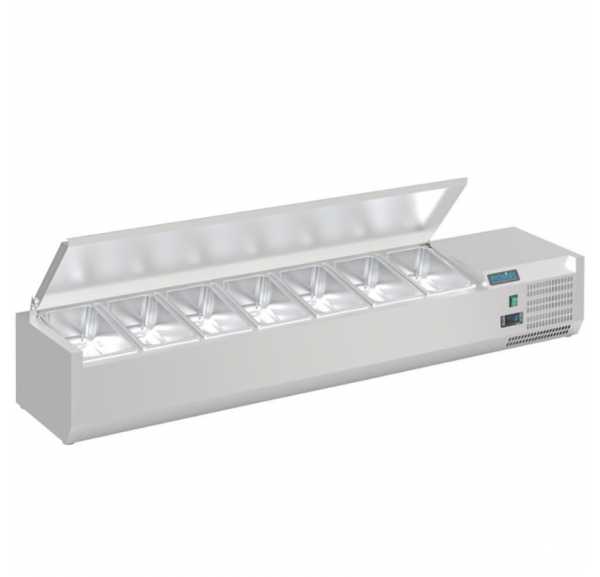 POLAR - Vitrine à ingrédients réfrigérée 7 x GN1/4