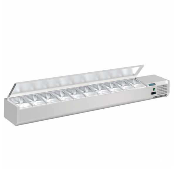 POLAR - Vitrine à ingrédients réfrigérée 10 x GN1/4