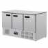 POLAR - Table réfrigérée positive plan de travail en marbre 3 portes 368L