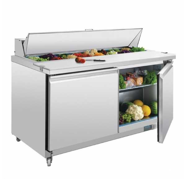 POLAR - Comptoir de préparation 2 portes 527L