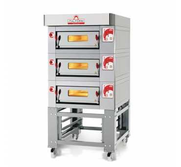 ITALFORNI - Four à pizza 1 chambre 6 pizzas commandes digitales - Série CL