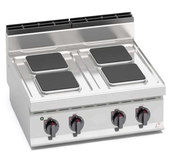 BERTO'S - Réchaud électrique 4 plaques à poser E7PQ4B - MACROS 700