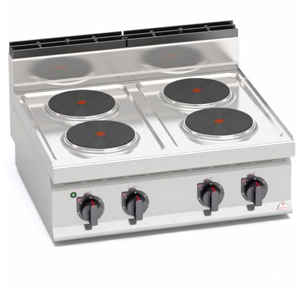 BERTO'S - Réchaud électrique 4 plaques à poser E7P4B - MACROS 700