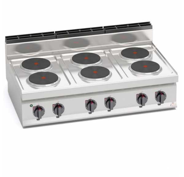 BERTO'S - Top 6 plaques électriques E7P6B - MACROS 700