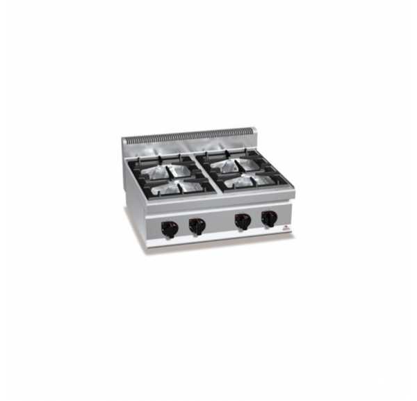 BERTO'S - Fourneau 4 feux sur baie libre - G7F4B