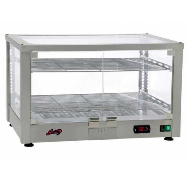 SOFRACA - Vitrine chauffante ventilée inox 3 niveaux - N83