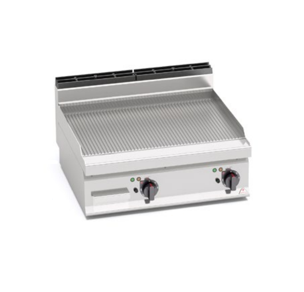 BERTO'S - Grillade électrique rainurée à poser - E7FR8BP-2 - MACROS 700