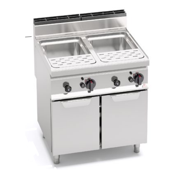 BERTO'S - Cuiseur à pâtes à gaz sur placard - CPG80E - MACROS 700