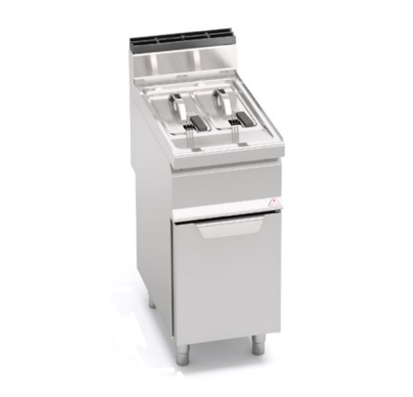 BERTO'S - Friteuse à gaz 7+7 litres sur placard - GL7+7M - MACROS 700