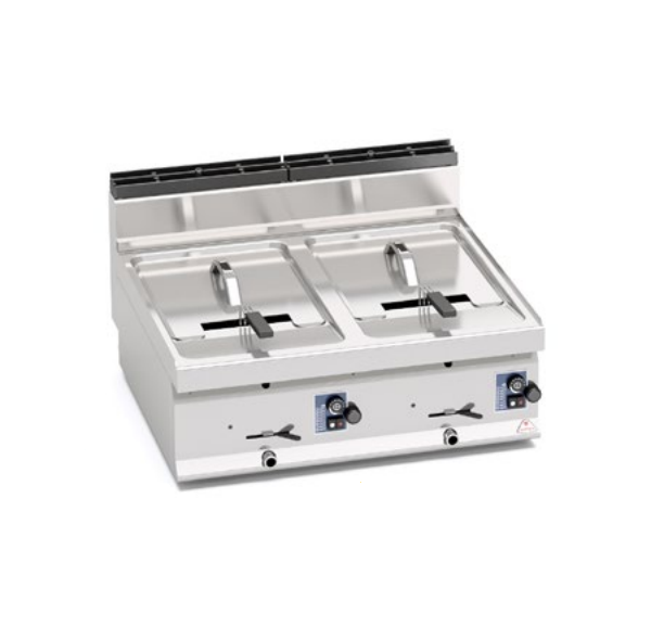 BERTO'S - Friteuse à gaz 2x10 litres à poser - GL10+10B - MACROS 700