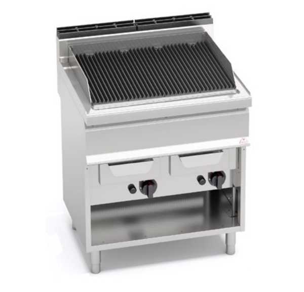 BERTO'S - Grille gaz avec tiroir à récupération d'eau sur placard - G7WG80M - MACROS 700