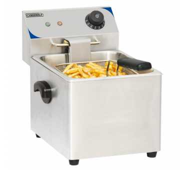 Friteuse professionnelle électrique double 2x8 Litres sur coffre AMBASSADE  disponible sur Chr Restauration