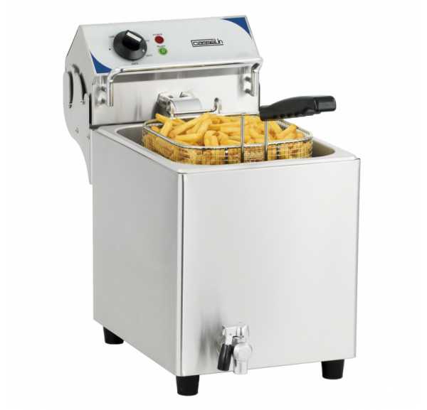 CASSELIN - Friteuse électrique à poser avec vidange 7 litres - CFEV7