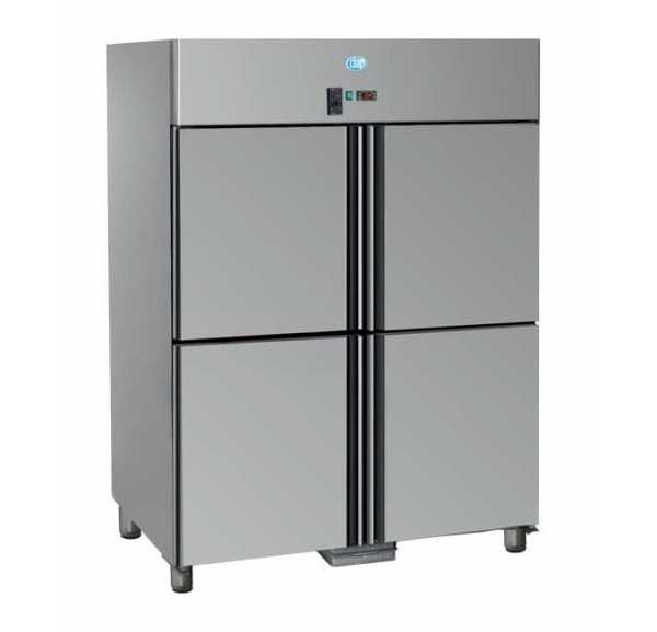 DAP - Armoire à poissons positive GN2/1 inox quatre portes 1315 L