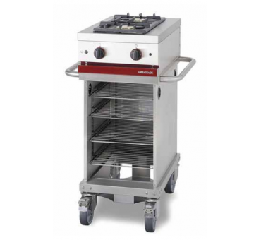 Plaque de cuisson pro top 2 feux vifs gaz gamme 600