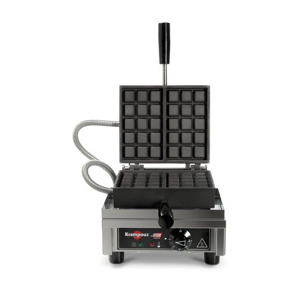 KRAMPOUZ - Gaufrier électrique simple avec ouverture à 90°C Bruxelles