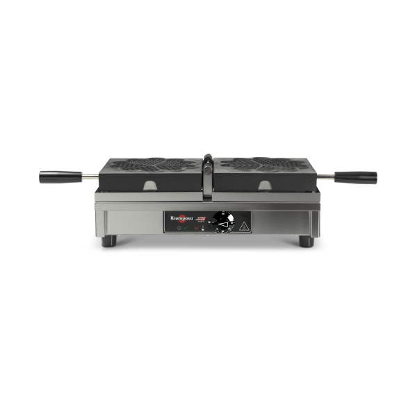Krampouz - Gaufrier simple 180° basculement gauche/droite (gaufres cœur)