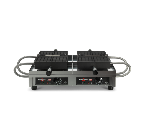 KRAMPOUZ - Gaufrier professionnel double ouverture 180° 4x6 Fruits
