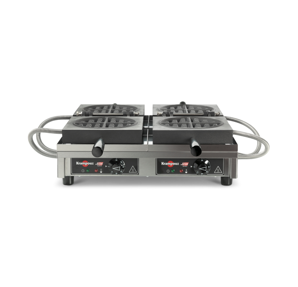 KRAMPOUZ - Gaufrier professionnel double ouverture 180° Ronde