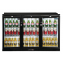 POLAR - Arrière bar réfrigéré 3 portes vitrées pivotantes 320L - SERIE G