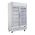 POLAR - Vitrine réfrigérée avec caisson lumineux positive blanche 2 portes vitrées 950L - SERIE G